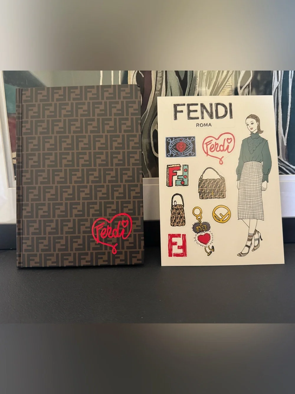 Fendi Notebook & Sticker Set - Picture 1 of 10